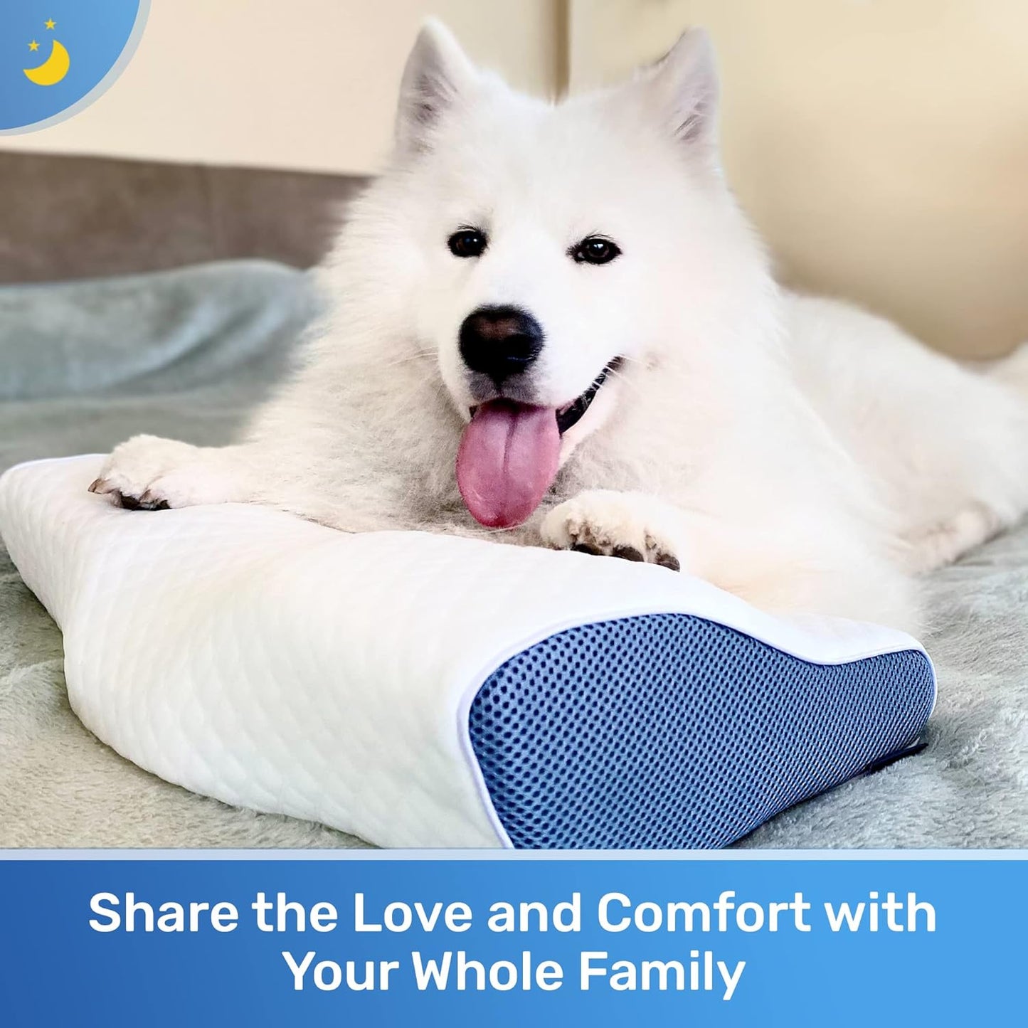 Derila Cervical Neck Pillow for Sleeping - Support Pillow for Back, Stomach, Side Sleeper Contour Memory Foam Pillows for Shoulder Relief, for Women 19.7" x 11.8" x 3.9"