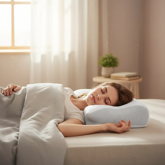 Sleep Memory Pillow Butterfly Memory Foam Neck Pillows Contoured Sleep For Neck Pain Relief Stomach Support Comfortable Pillow